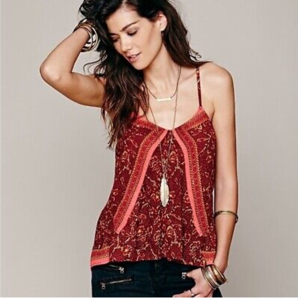 Free People Flowy Floral Tank